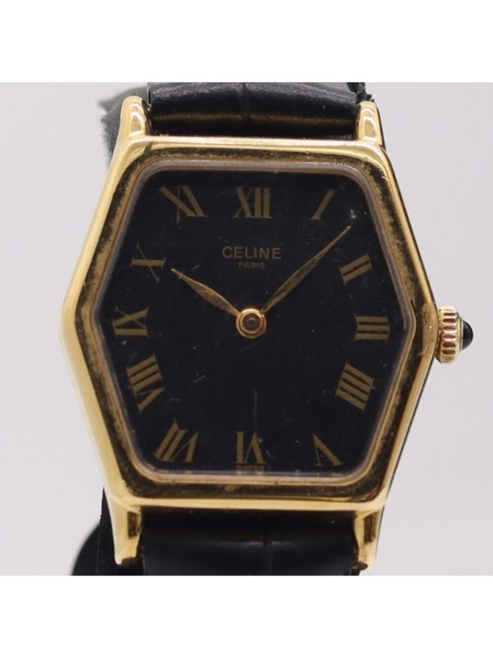 Celine Quartz Black Dial Watch 7 Prt